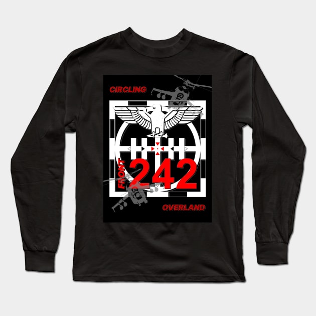 Front 242 - Warbird - Circling Overland. Long Sleeve T-Shirt by OriginalDarkPoetry